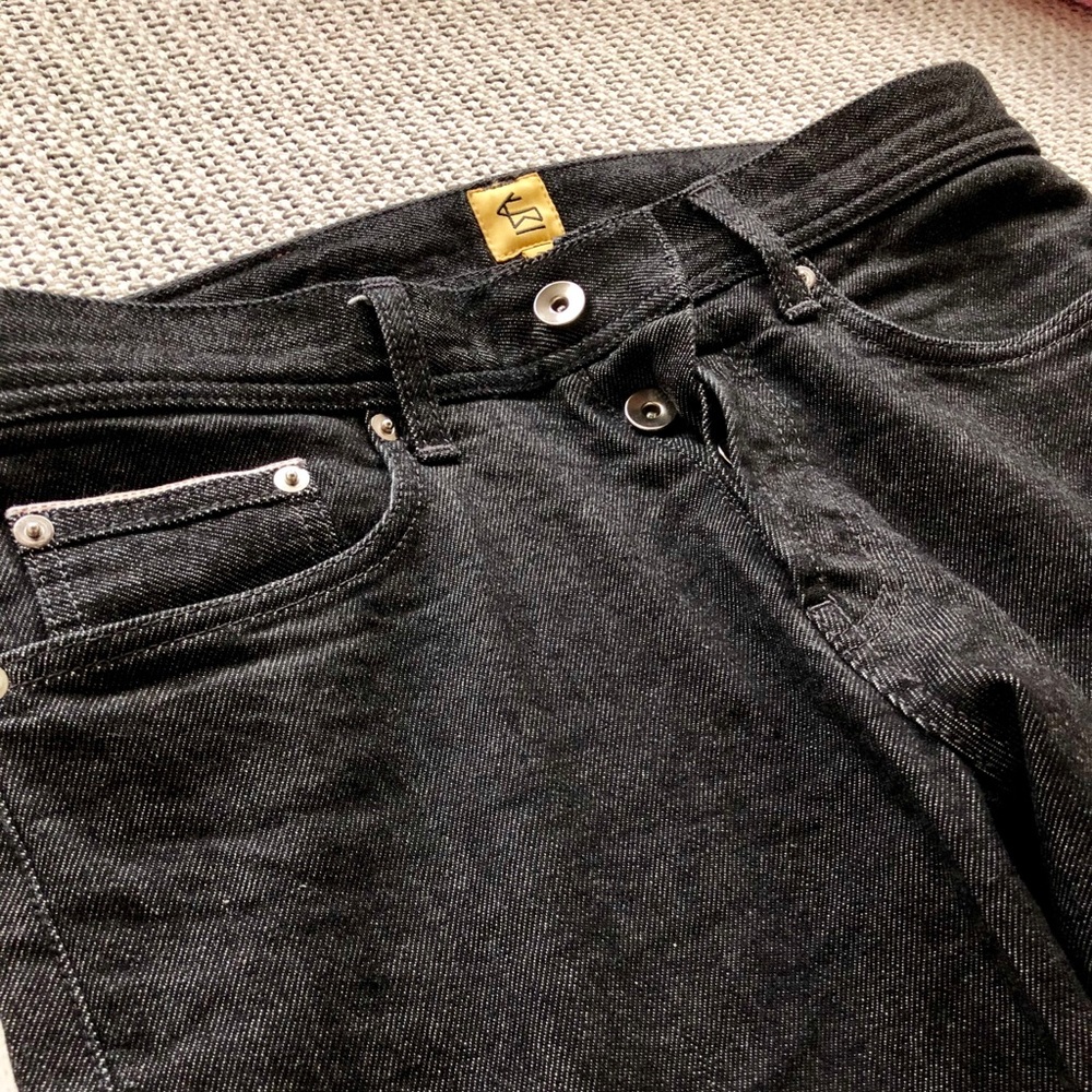 Elk Head black selvedge jeans